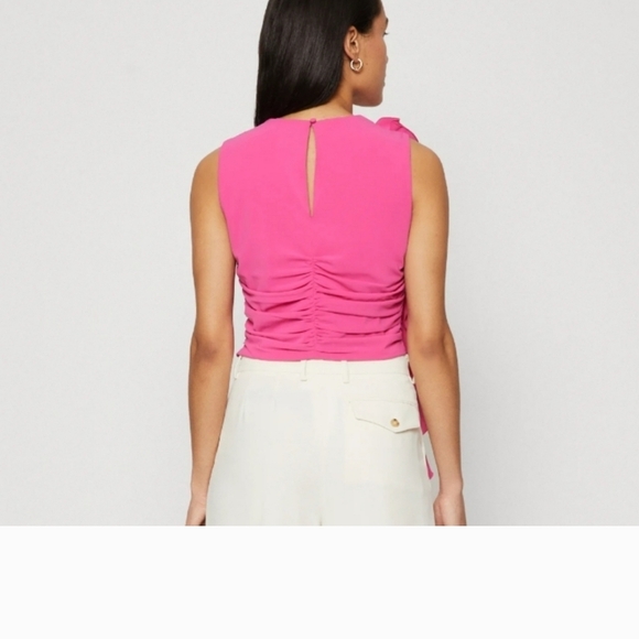 ABERCROMBIE & FITCH ruffle draped skort And Top in raspberry rose. Size XXS - Picture 15 of 15